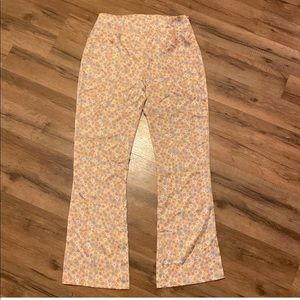 Zara floral flare pants